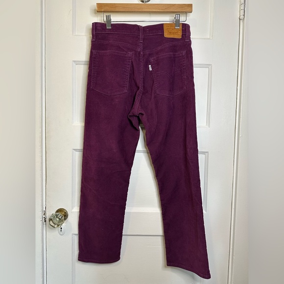 Levi’s Premium Wedgie Fit Straight Corduroy Pants Purple - Picture 4 of 16